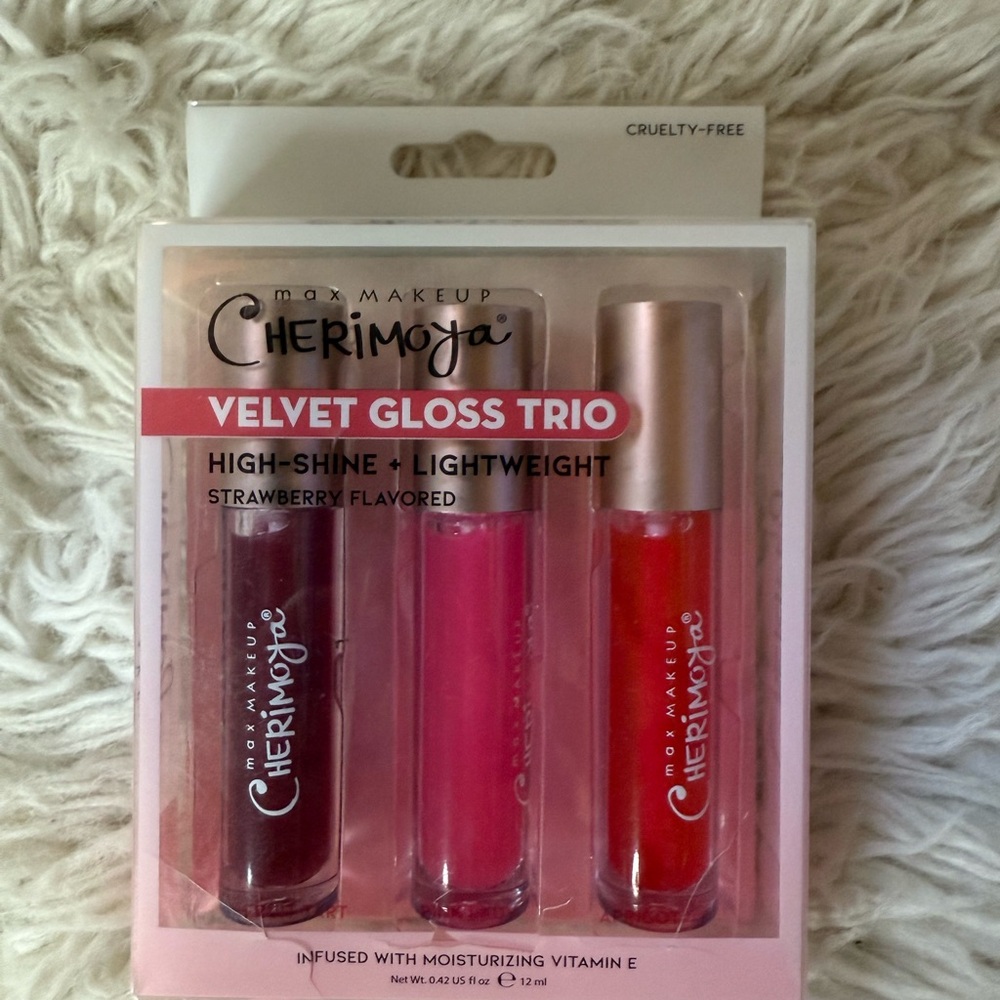 Velvet Gloss Trio - Red, Pink, Purple